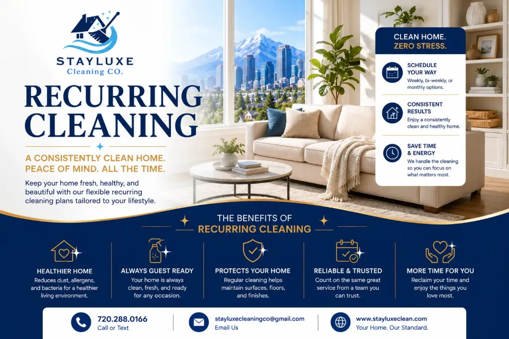 Monthly Recurring Essential Cleaning (500-1,000 Sqft)